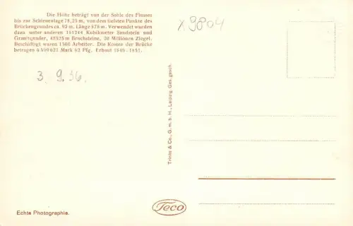 Göltzschtalbrücke Eisenbahnlinie Reichenbach - Plauen i. V. ngl 182.290
