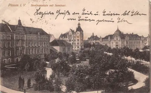 Plauen Seminarplatz und Seminar gl1919 182.296