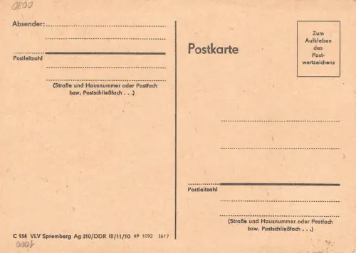 Berlin-Treptow Drucksache mit Sonderstempel gl1971 182.303