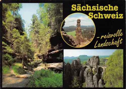 Sächsische Schweiz Mehrbildkarte ngl 182.323