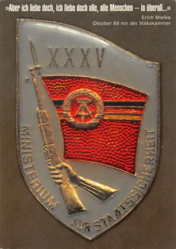 DDR Emblem "Ministerium für Staatssicherheit" ngl 182.324