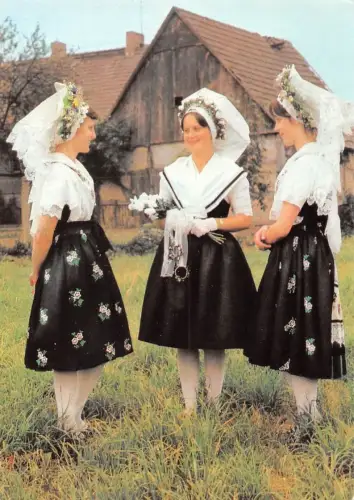 Spreewald Niedersorbische Braut mit Brautjungfern ngl 182.405