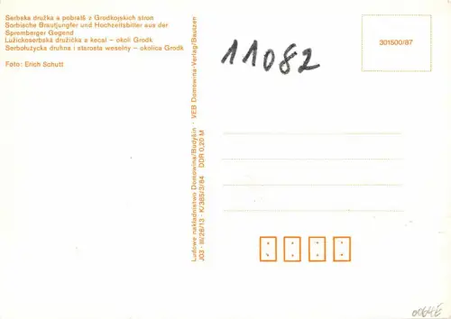 Spreewald Sorbische Brautjungfer und Hochzeitsbitter ngl 182.407