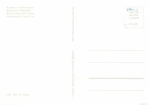 Spreewald Sorbische Volkstracht ngl 182.403