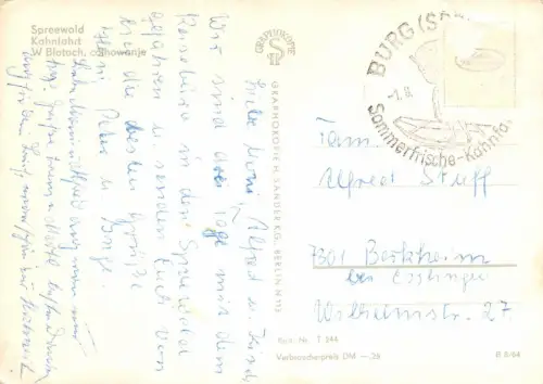 Spreewald Kahnfahrt gl 182.409