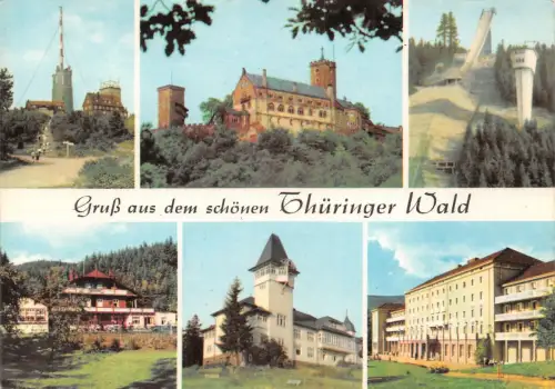 Thüringer Wald Mehrbildkarte ngl 182.415