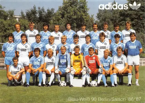 Sport-Fußball Blau-Weiß 90 Berlin Mannschaftsfoto Saison 86/87 ngl 182.428