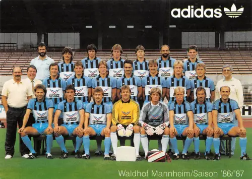 Sport-Fußball Waldhof Mannheim Mannschaftsfoto Saison 86/87 ngl 182.424
