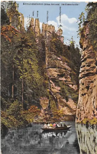 Böhm. Schweiz Edmundsklamm Die Klammfamilie ngl 182.433