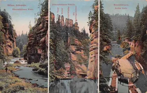 Böhm. Schweiz Edmundsklamm Mehrbildkarte ngl 182.432