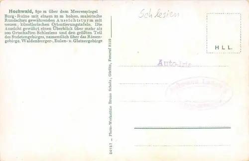 Hochwald Burg-Ruine ngl 182.441