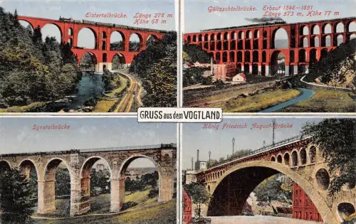 Vogtland Brücken Mehrbildkarte ngl 182.429