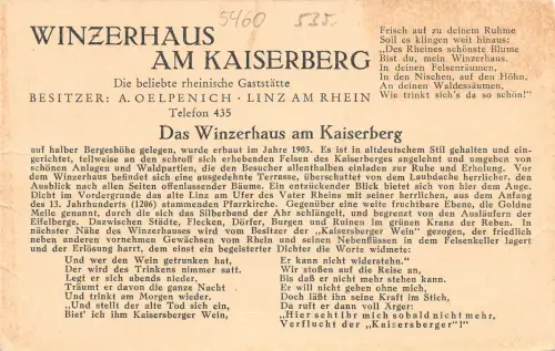 Linz am Rhein Winzerhaus ngl 182.538