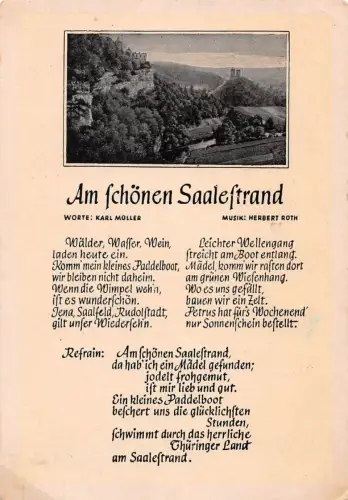 Liedkarte "Am schönen Saalestrand" ngl 182.566