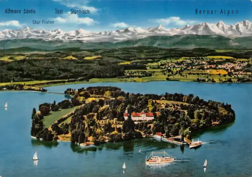 Mainau i.B. Gesamtansicht von oben ngl 182.562