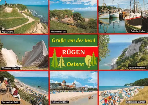 Insel Rügen Mehrbildkarte gl1993 182.571