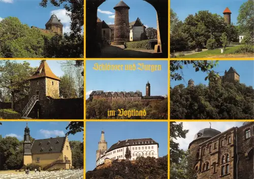 Vogtland Schlösser und Burgen Mehrbildkarte ngl 182.574
