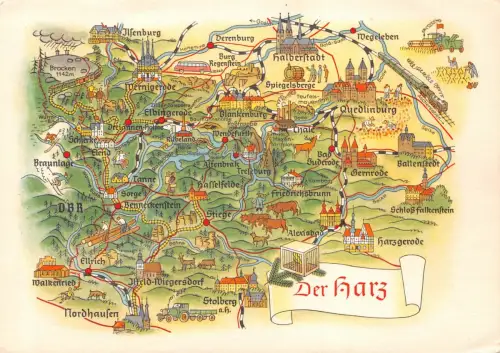 Der Harz AK als Landkarte ngl 182.576