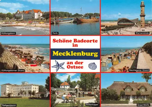 Mecklenburg Schöne Badeorte Mehrbildkarte gl1994 182.591