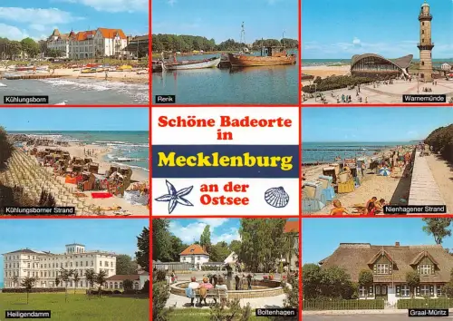 Mecklenburg Schöne Badeorte Mehrbildkarte ngl 182.592