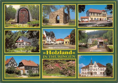 Thüringen Holzland Mehrbildkarte gl1993 182.595