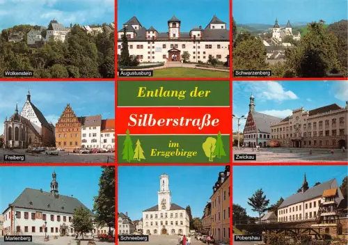 Erzgebirge Silberstraße Mehrbildkarte ngl 182.612