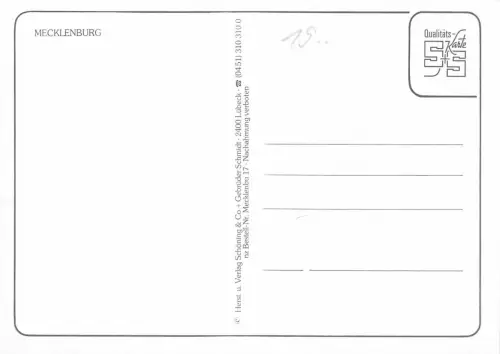 Mecklenburg Landkarten-AK ngl 182.587