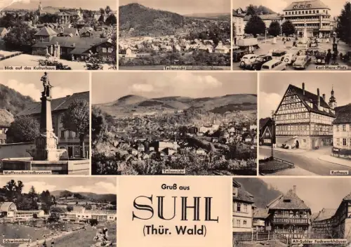 Suhl i.Th. Mehrbildkarte gl 182.635
