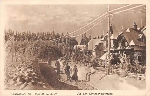 Oberhof (Thür. Wald) An der Tambacherstraße feldpgl1918 182.805
