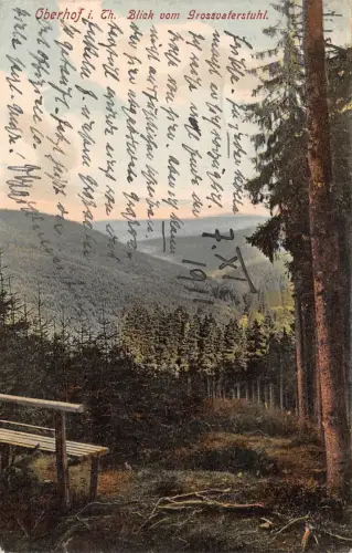 Oberhof (Thür. Wald) Blick vom Großvaterstuhl bahnpgl1911 182.830