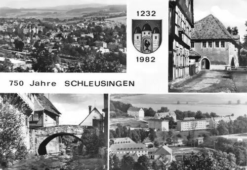 Schleusingen 750 Jahre Mehrbildkarte gl1982 182.844
