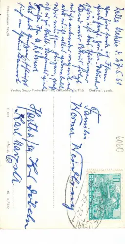 Zella Mehlis Thür Wald Blick vom Regenberg gl1961 182.896