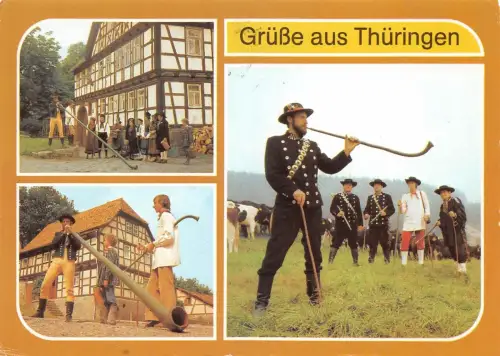 Zella Mehlis Thür Wald Hirtenbläser Mehrbildkarte gl1985 182.890