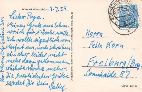 Schmalkalden Straßenansicht gl1954 182.916