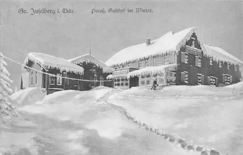 Großer Inselberg Preußischer Gasthof im Winter gl1907 182.981