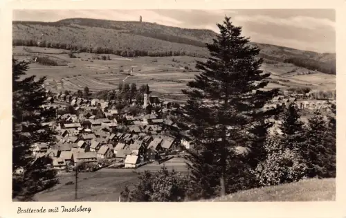 Brotterode Panorama mit Inselberg gl1957 182.983