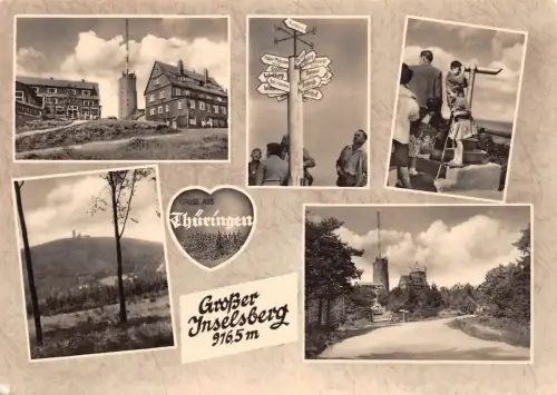 Großer Inselberg Mehrbildkarte gl1966 182.990