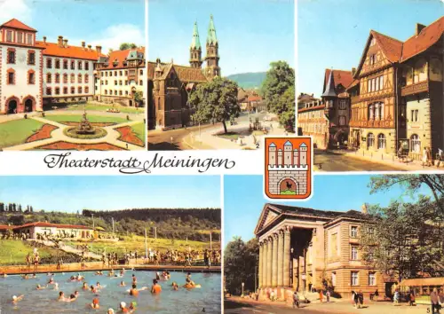 Meiningen Mehrbildkarte gl1974 183.062