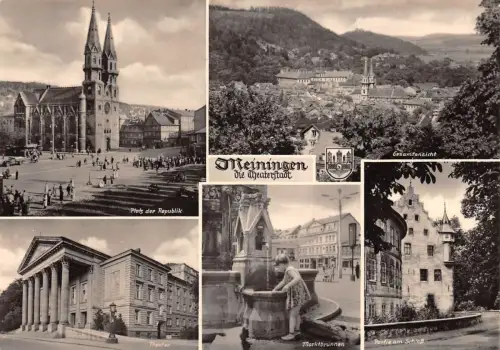 Meiningen Mehrbildkarte gl1968 183.061