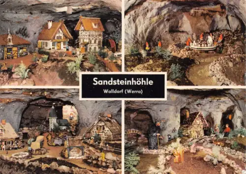 Walldorf (Werra) Sandsteinhöhle Mehrbildkarte ngl 183.137