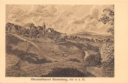 Masserberg Panorama Künstlerkarte ngl 183.221