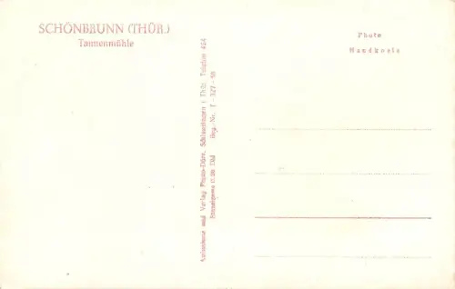 Schönbrunn i.Th. Tannenmühle ngl 183.242