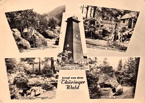 Thüringer Wald Mehrbildkarte gl1962 183.231