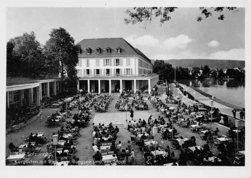 Bad Salzungen Kurgarten mit Blick zum Burgsee ngl 183.341