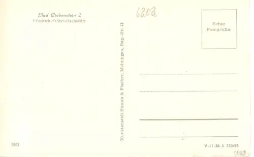 Bad Liebenstein Friedrich-Fröbel Grabstätte ngl 183.363