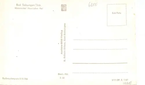 Bad Salzungen Malerwinkel Haun`scher Hof ngl 183.329