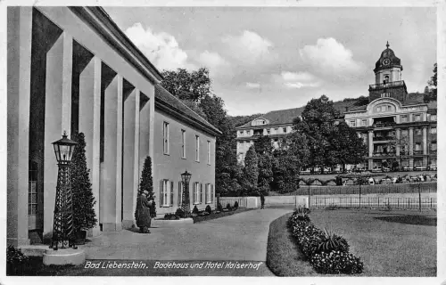 Bad Liebenstein Badehaus mit Hotel Kaiserhof gl1938 183.365