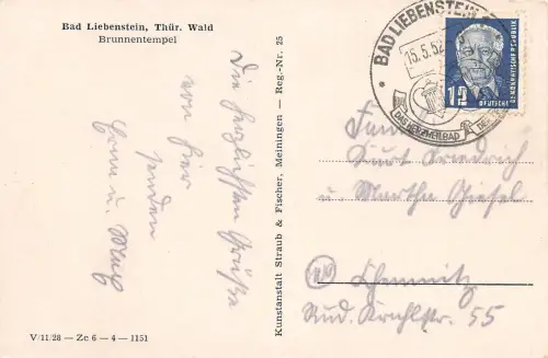 Bad Liebenstein Brunnentempel gl1952 183.390