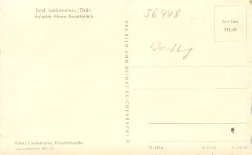 Bad Liebenstein Heinrich-Mann-Sanatorium ngl 183.403