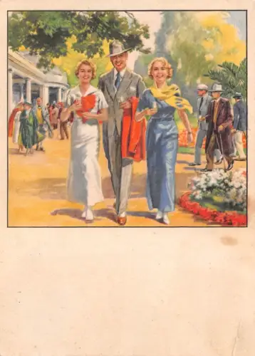 Bad Liebenstein Kurpark Künstlerkarte gl1935 183.409